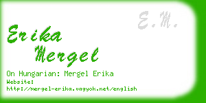 erika mergel business card